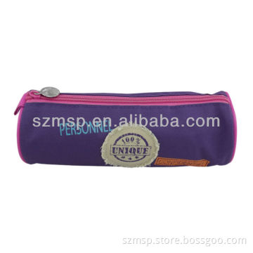 Fashion 600D pu pencil bag with digital printing for students